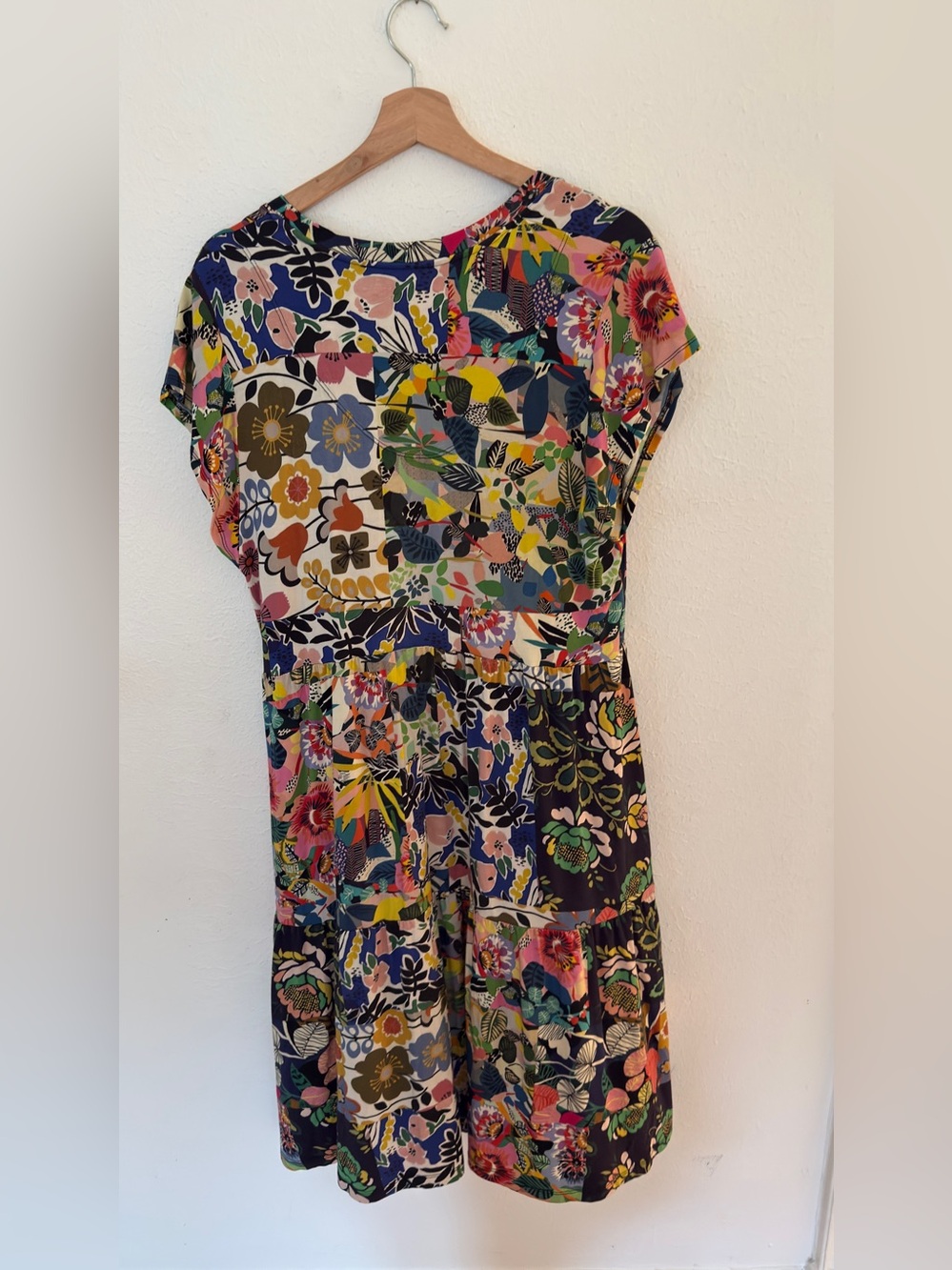 Johnny Was Chelsea Garden Tiered Tea Length Dress - Picture 5 of 7